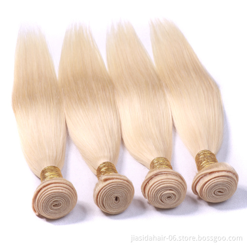 Straight Wholesale 613 Blond Weave Raw Mink Brazilian Bundles Cuticle Aligned Virgin Human Hair Extension